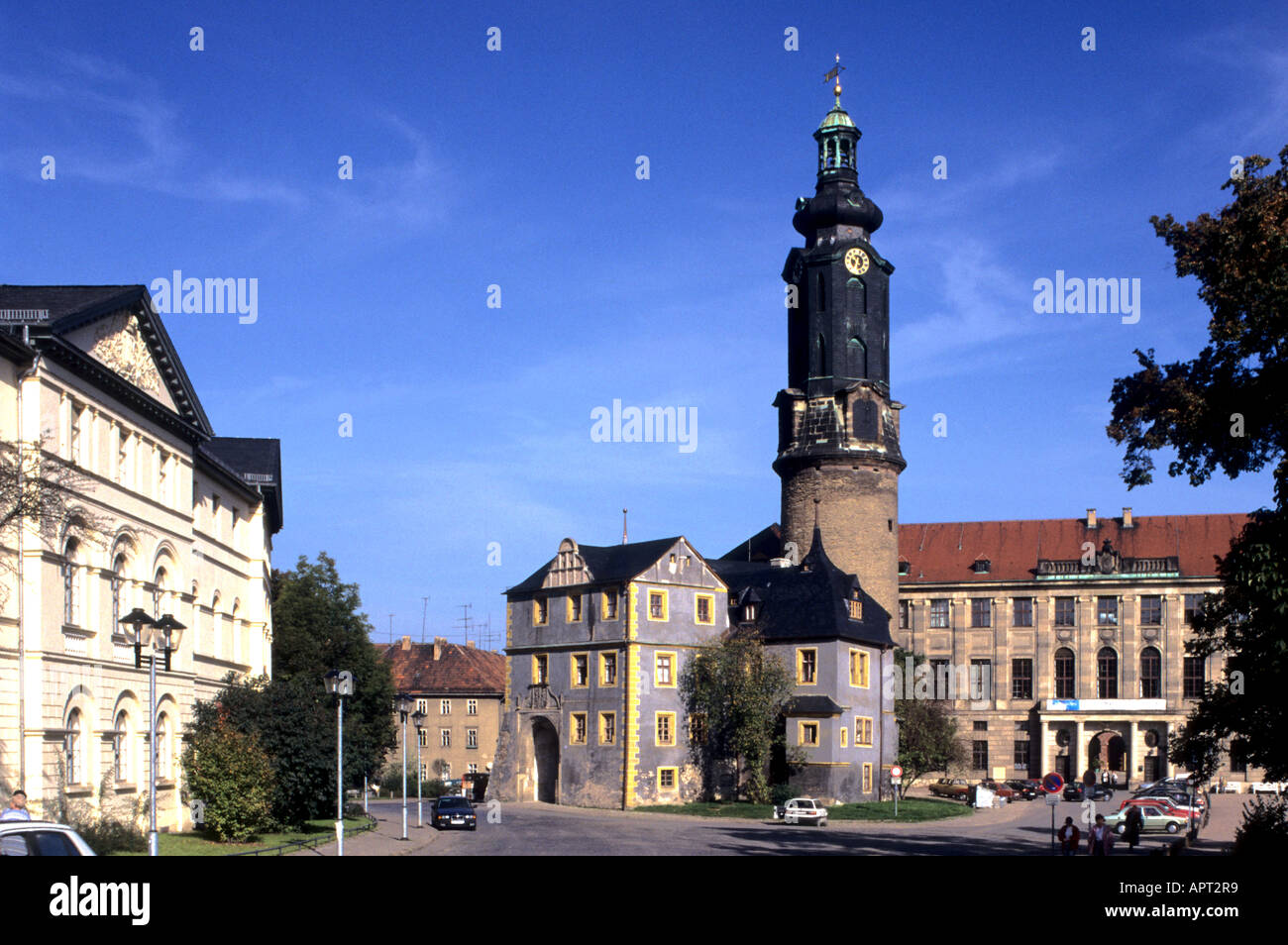 Schloss Burg und Bastille in Weimar Thüringen Weimar Stockfoto