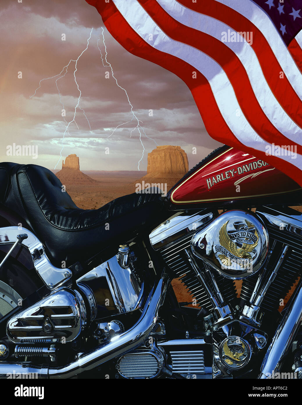 REISEKONZEPT: Der amerikanische Traum Stockfoto