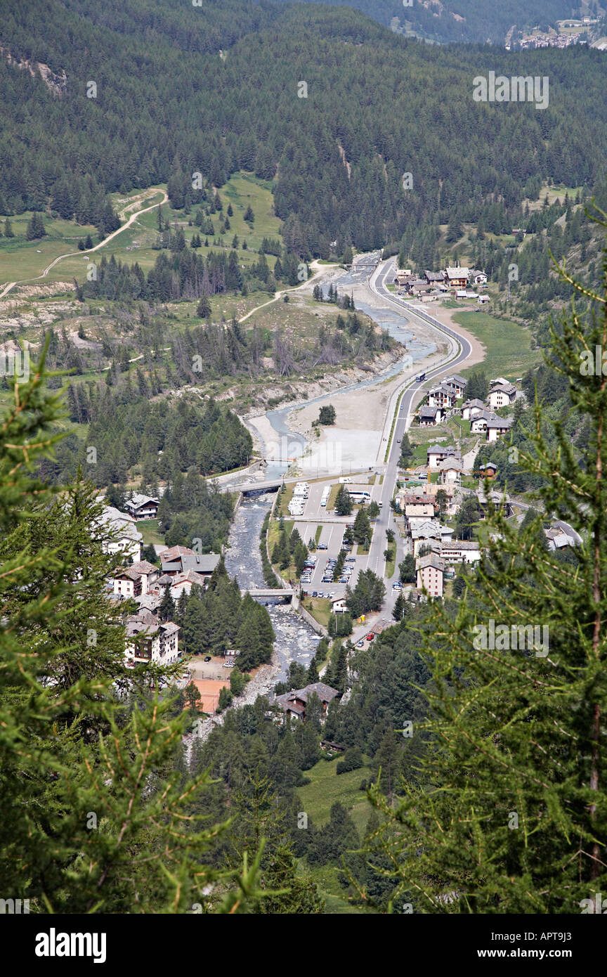 Linie 12 13G und 13 nach Lac Loie Gran Paradiso Nationalpark Italien Stockfoto