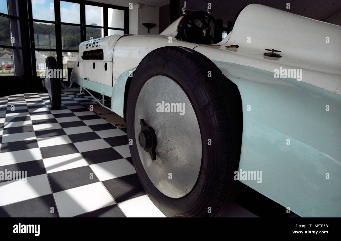 Babs-Auto verwendet im Land Speed-Weltrekord-Versuch im Pendine Sands in Pembrokeshire Stockfoto