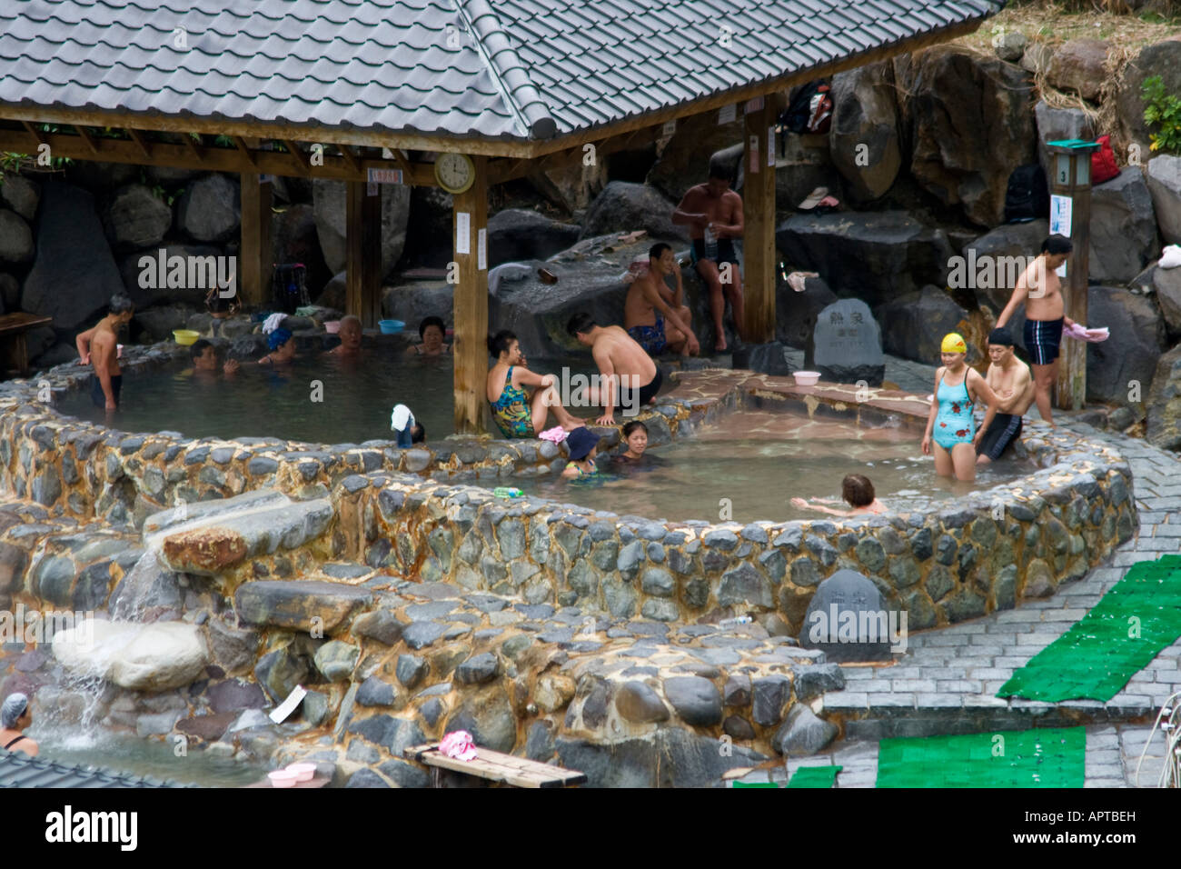 Millennium Hot Springs öffentliche Bäder Beitou Thermal Tal Taipei Taiwan Stockfoto