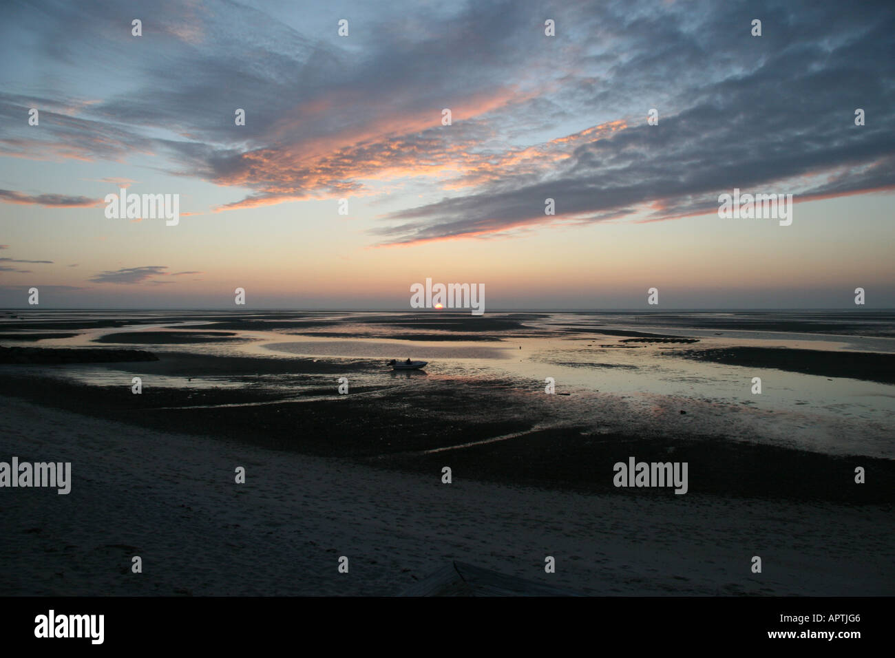 Brewster Wohnungen bei Sonnenuntergang Stockfoto