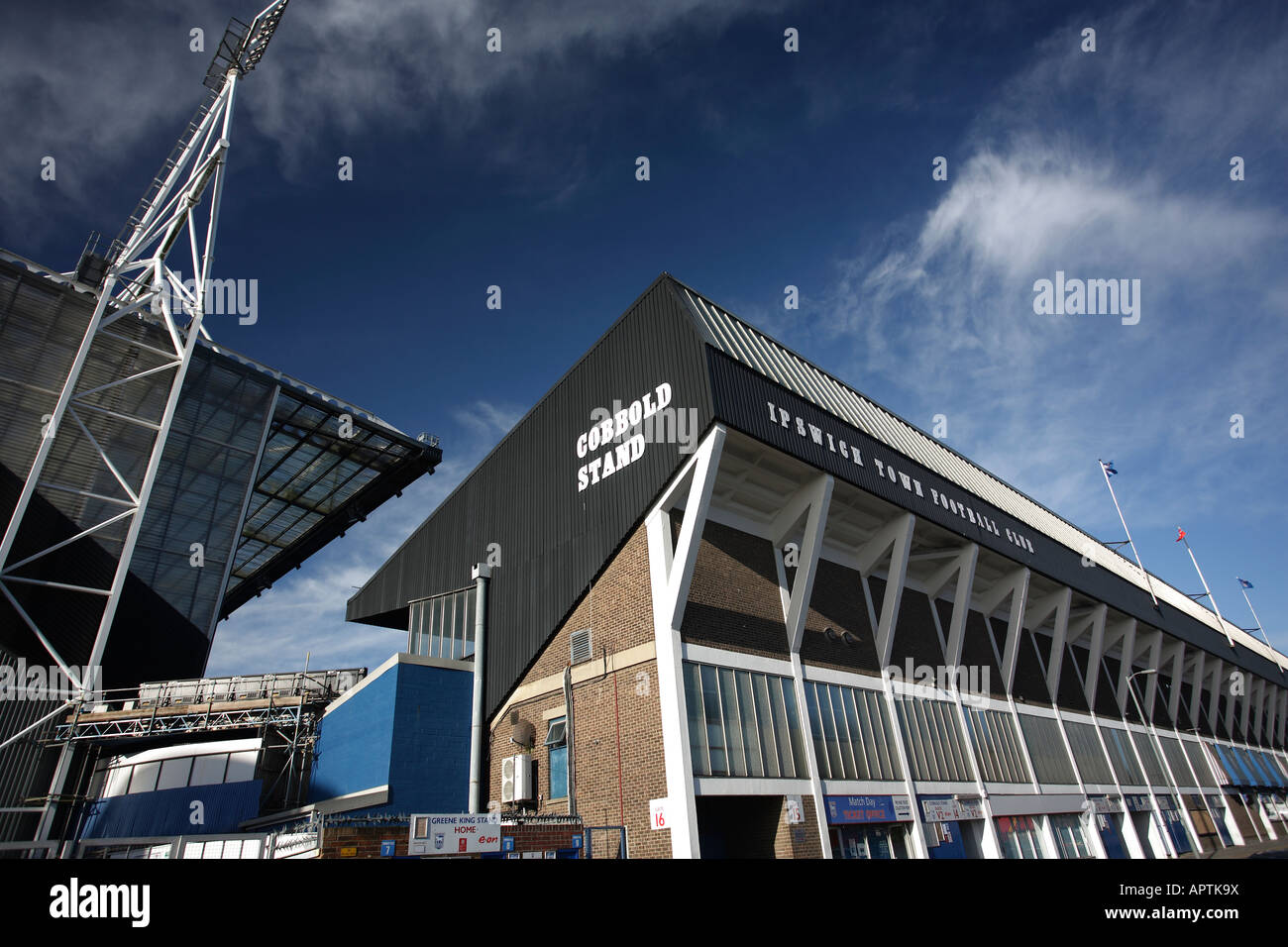 Ipswich Town FC, Portman Road Stadion. Stockfoto