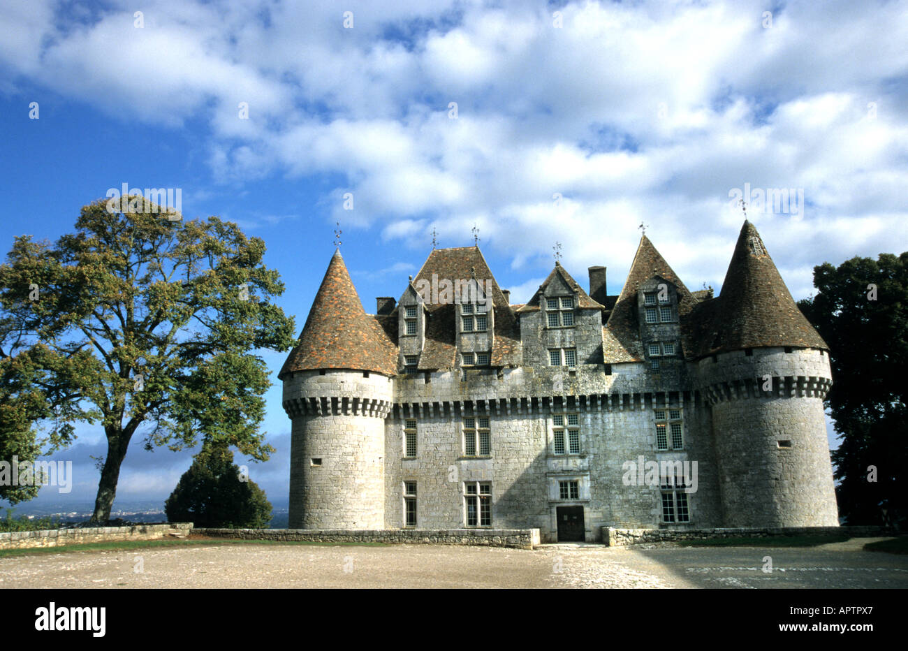 Monbazillac Schloss Frankreich französische Kaste Weingut Stockfoto