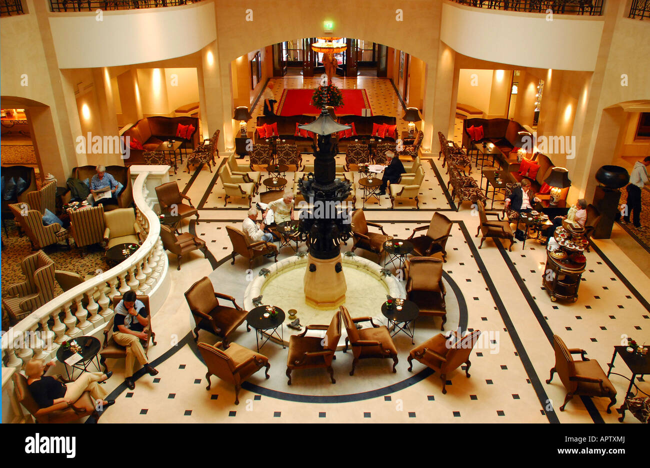 Lobby Hotel Adlon Unter Den Linden Berlin Deutschland Stockfoto