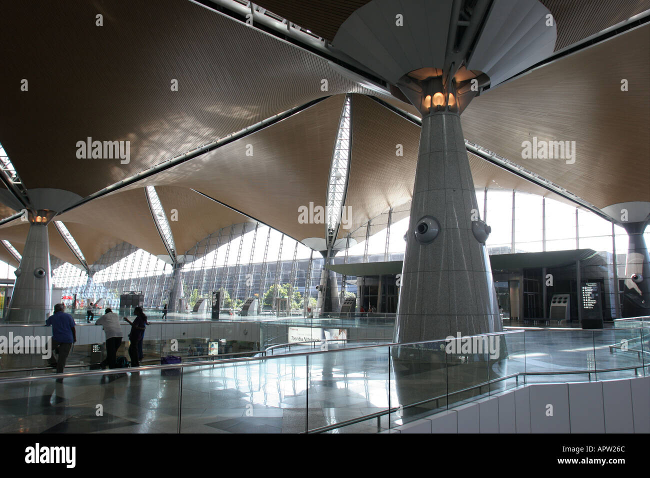 Terminal Innenraum internationalen Flughafen Kuala Lumpur Malaysia Stockfoto