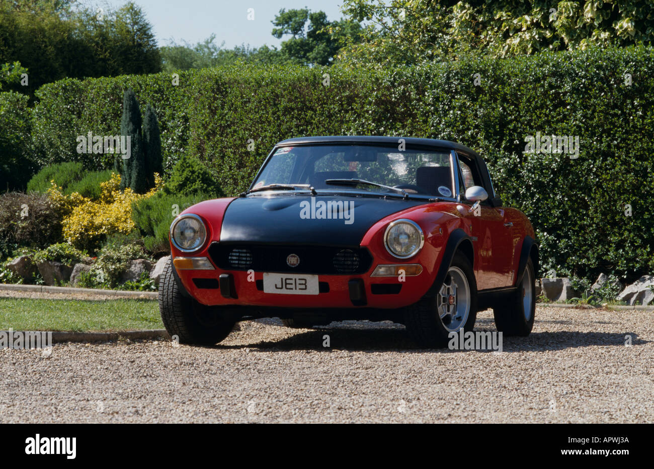 Fiat 124 Abarth Rallye von 1974. 1972 bis 1975 Stockfoto