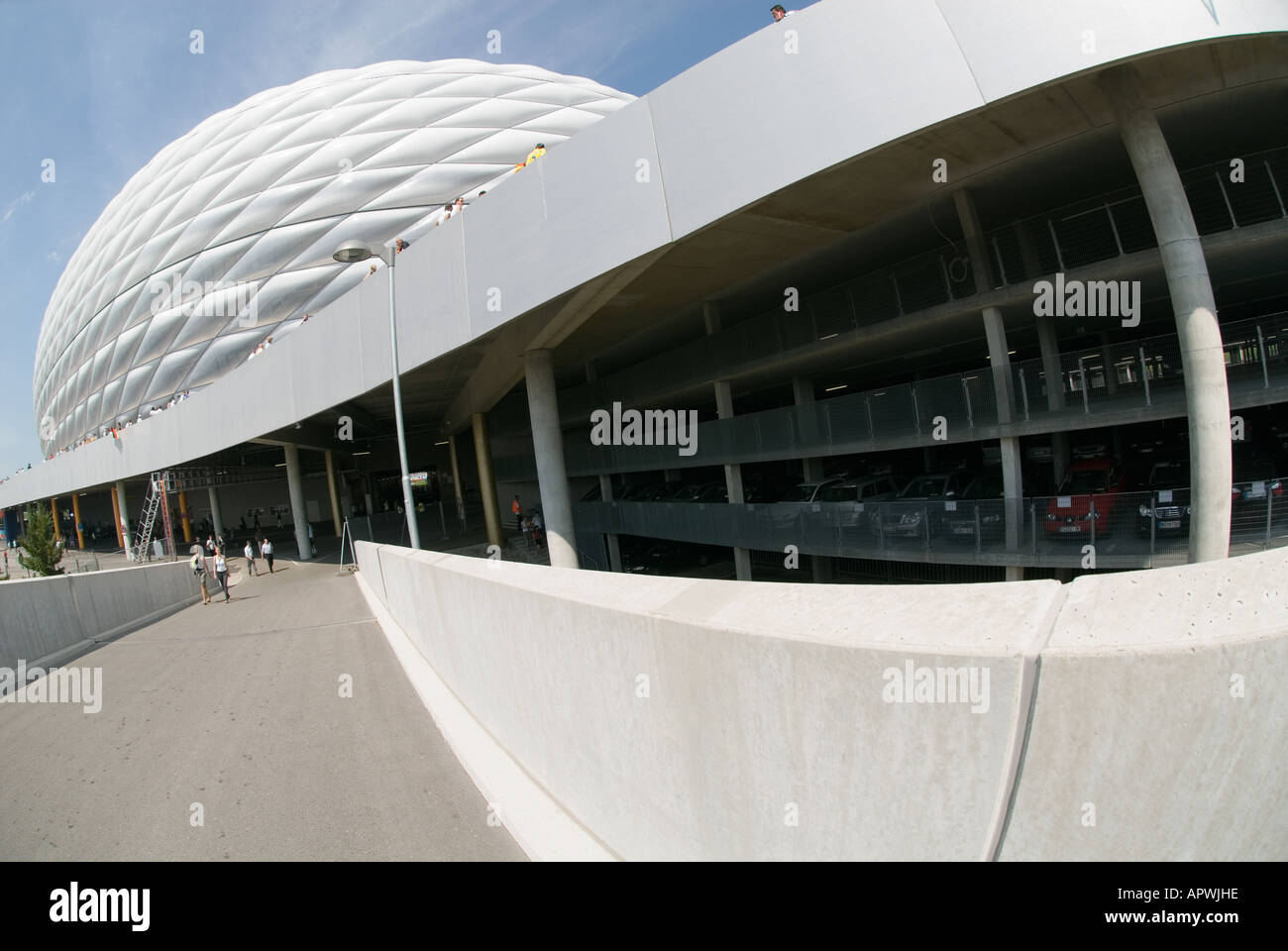 Allianz Arena in München Stockfoto