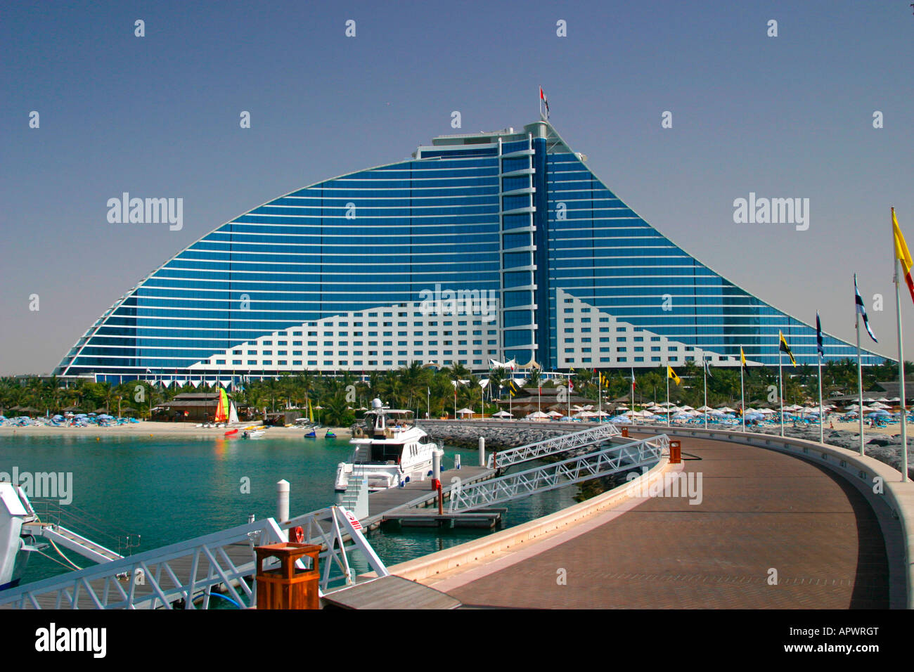 Jumeirah Beach Hotel und Resort, Dubai, Vereinigte Arabische Emirate Stockfoto