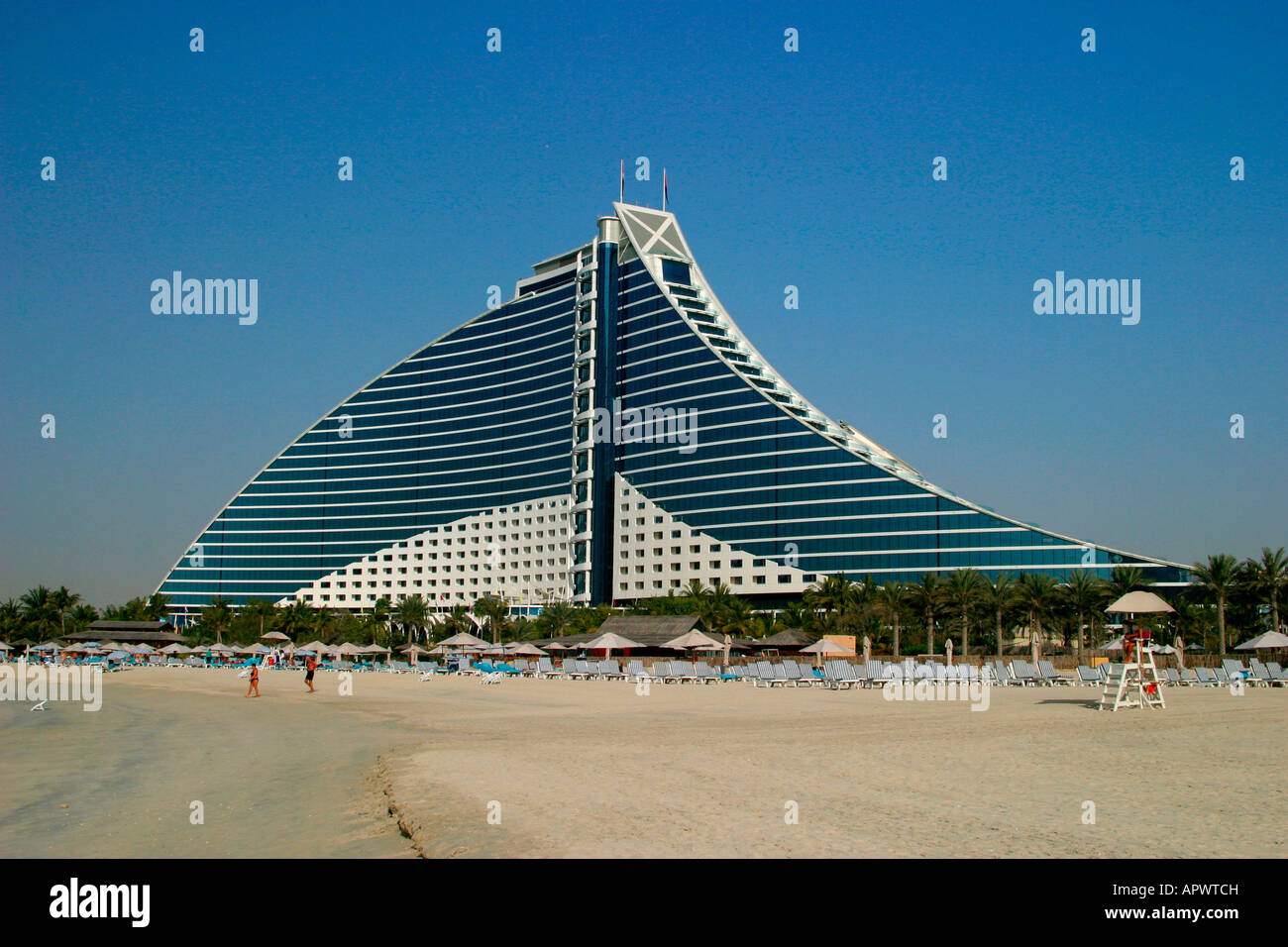 Jumeirah Beach Hotel Resort, Dubai, Vereinigte Arabische Emirate Stockfoto