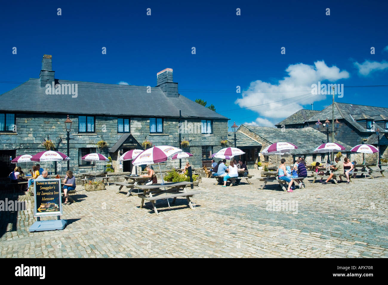 "Jamaica Inn" Hotel Bodmin Moor Cornwall. Eine alte Poststation von Daphne du Maurier in ihrem Roman mit dem gleichen Namen berühmt gemacht. Stockfoto
