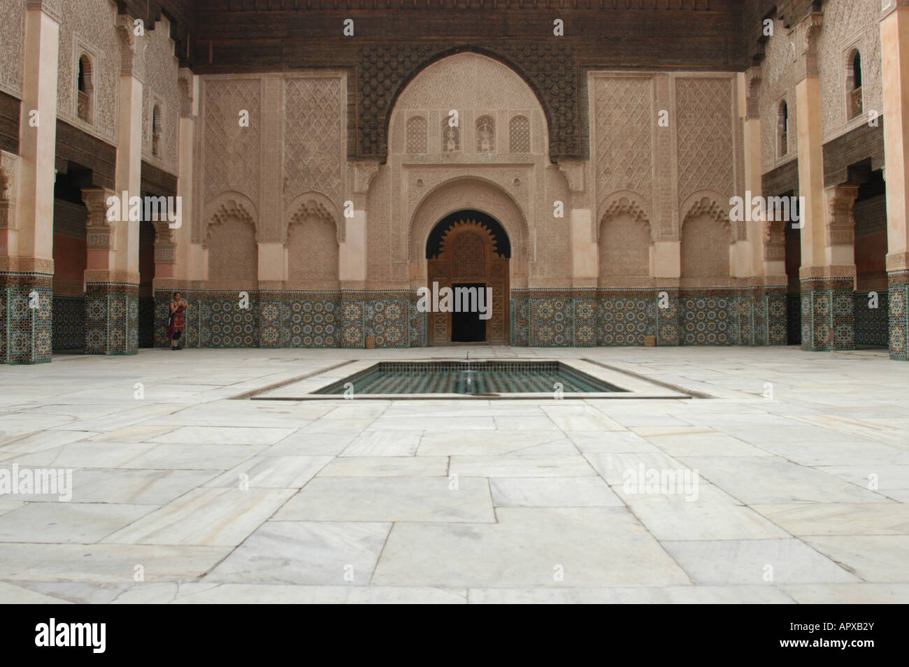 Merdersa Moschee Ibn Ben Youssef theologische Hochschule Marrakesch Marokko Stockfoto