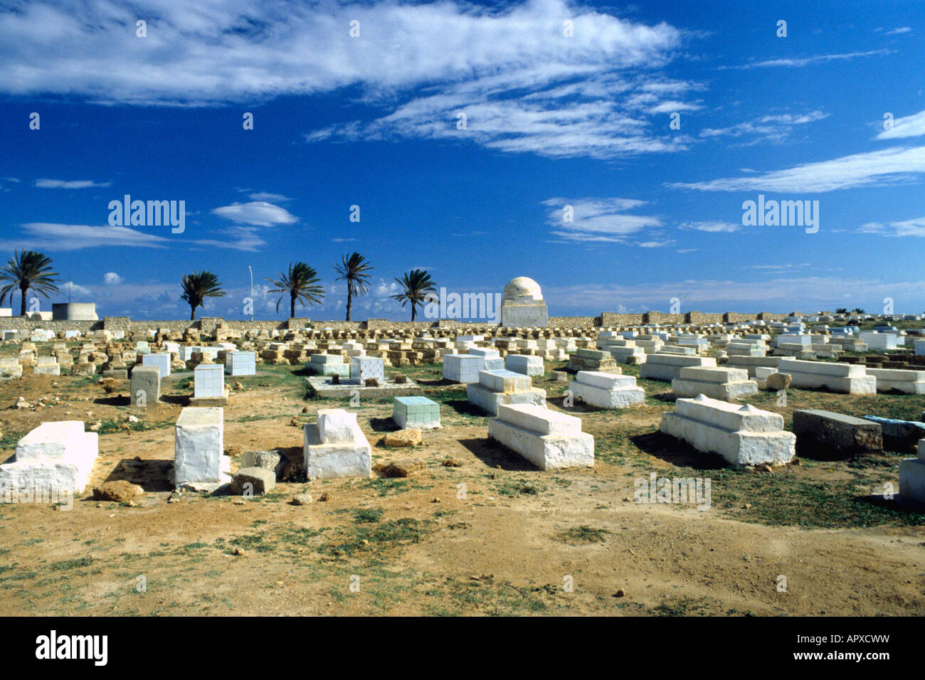Islamischen Friedhof in Monastir Stockfoto