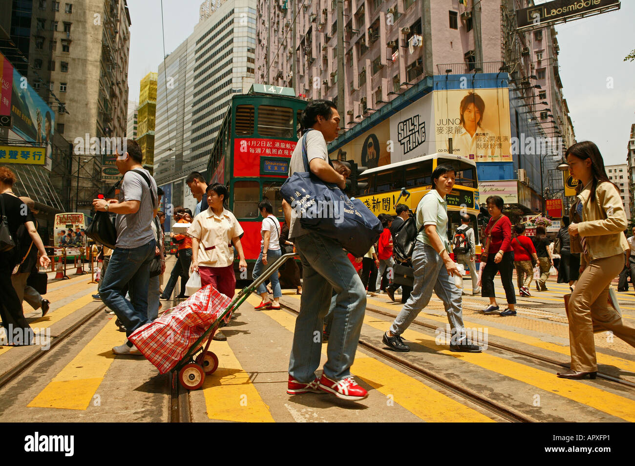 Wanchai, Einkaufen, Victoria Island, Hongkong China Stockfoto
