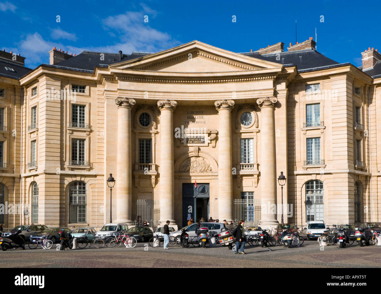 Universite de Paris, Faculte de Droit, Paris, Frankreich Stockfoto