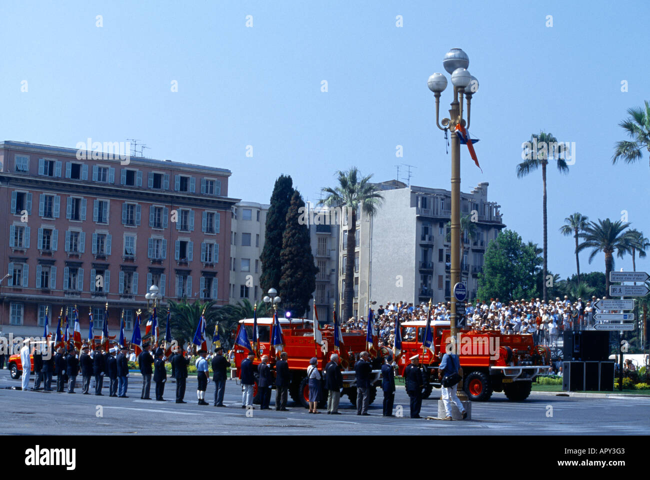 Nizza Frankreich Bastille Day Parade Stockfoto
