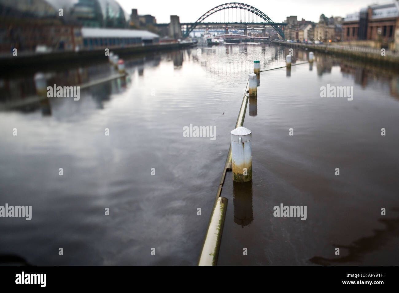 Northern Stadt Newcastle Stadt Scapes und Brücke Stockfoto