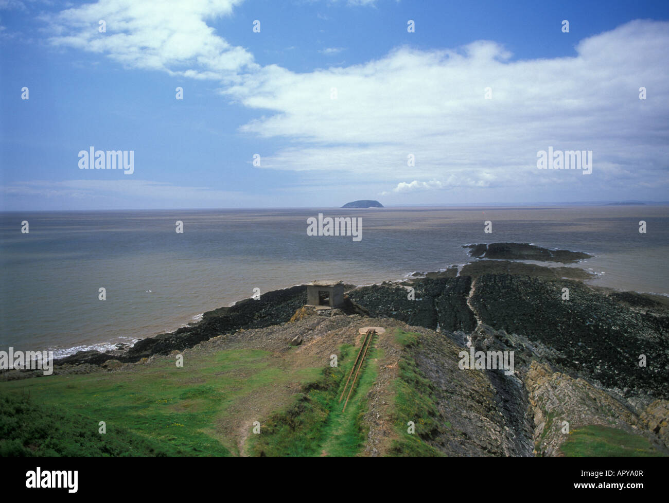 Den Bristolkanal von Brean unten Somerset, UK Stockfotografie Alamy