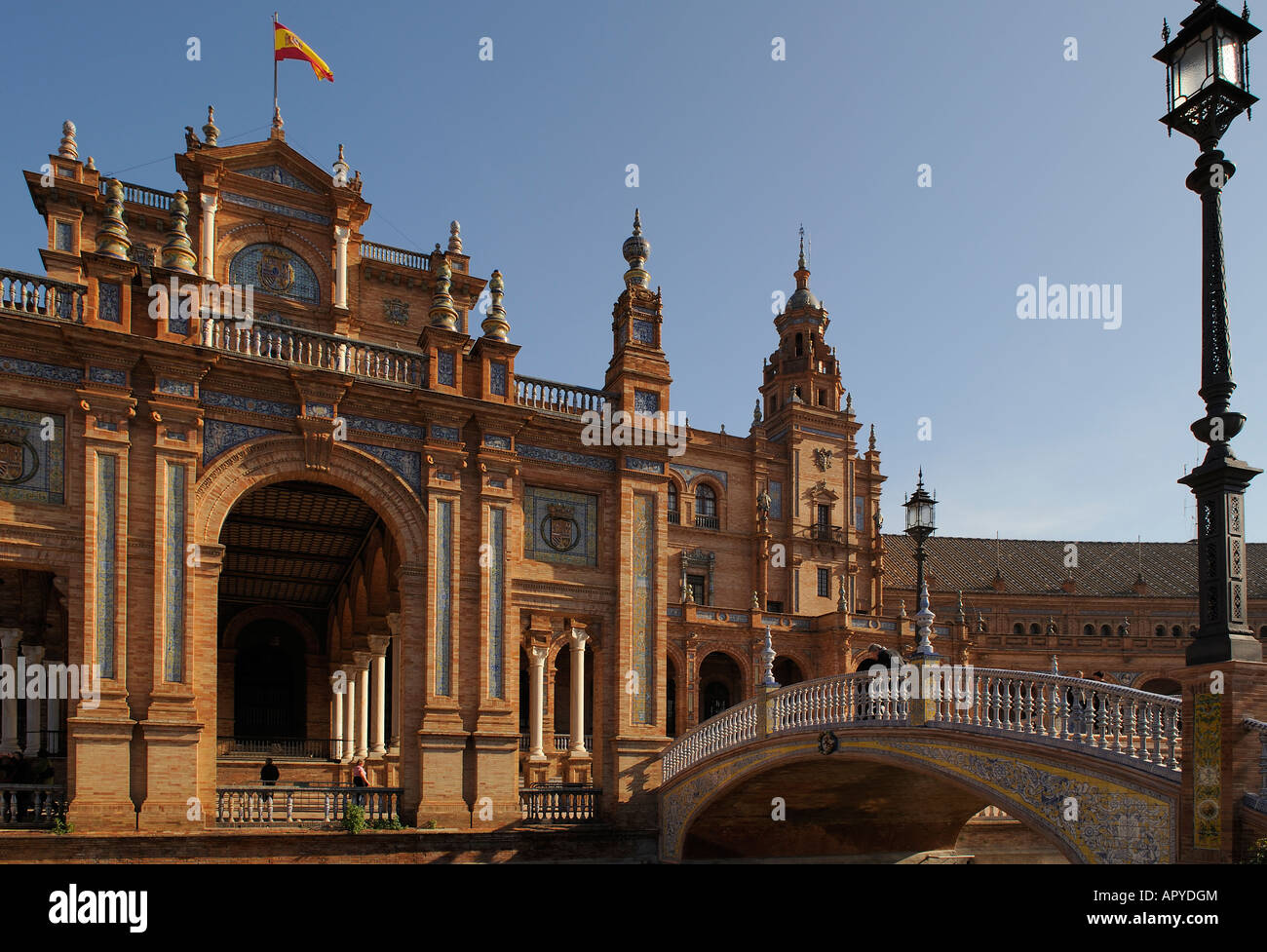 Sevilla, Plaza Espana, Ort in Spanien, Andalusien, Spanien Stockfoto