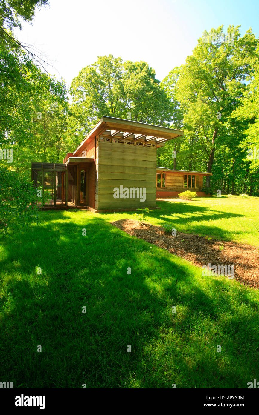 Frank Loyd Wright Papst Leighey Haus, Alexandria, Virginia, USA Stockfoto