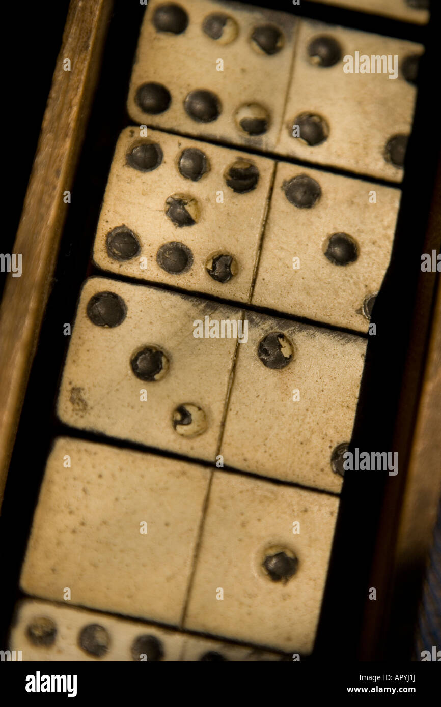 alten Domino Stockfoto