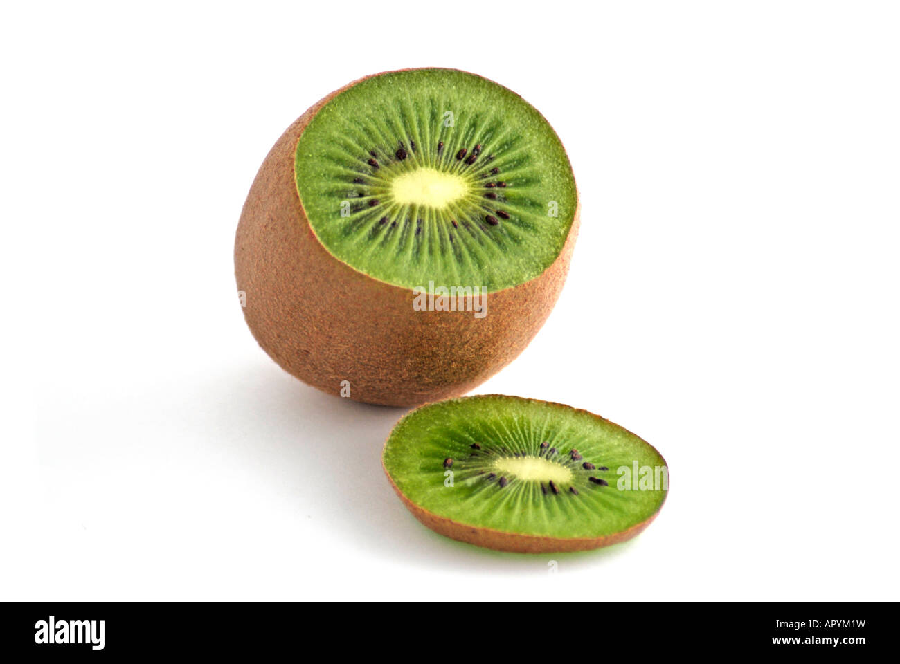 In Scheiben geschnittenen Kiwi Stockfoto