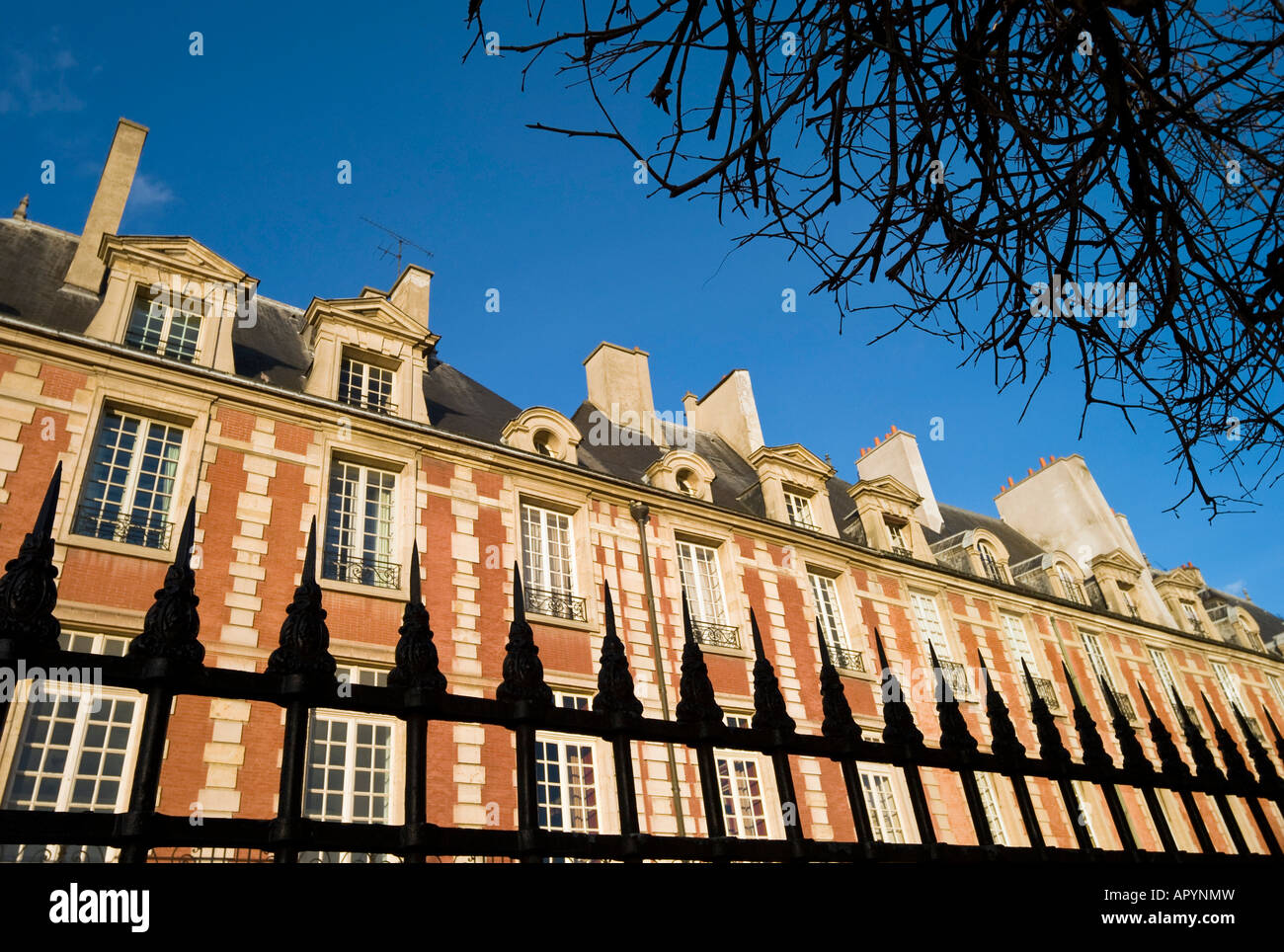 Place des Vosges Paris Frankreich Stockfoto