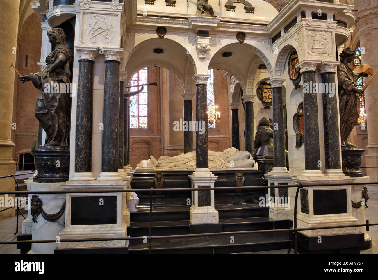 Mausoleum von Prinz William der Orange Nieuwe Kerk neue Kirche Delft Holland Niederlande Stockfoto