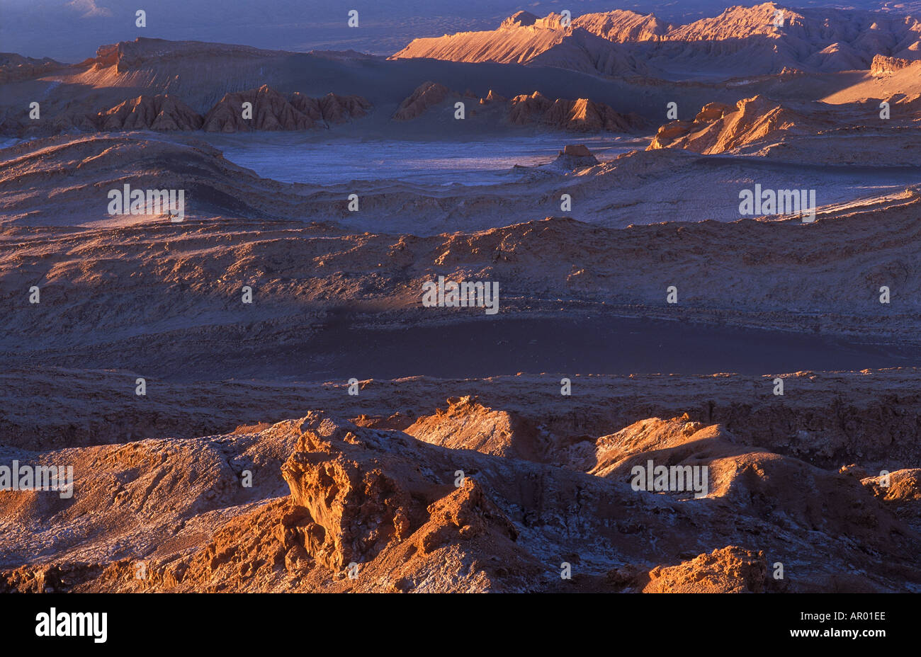Valle De La Luna nr San Pedro Atacama-Wüste in Chile Stockfoto