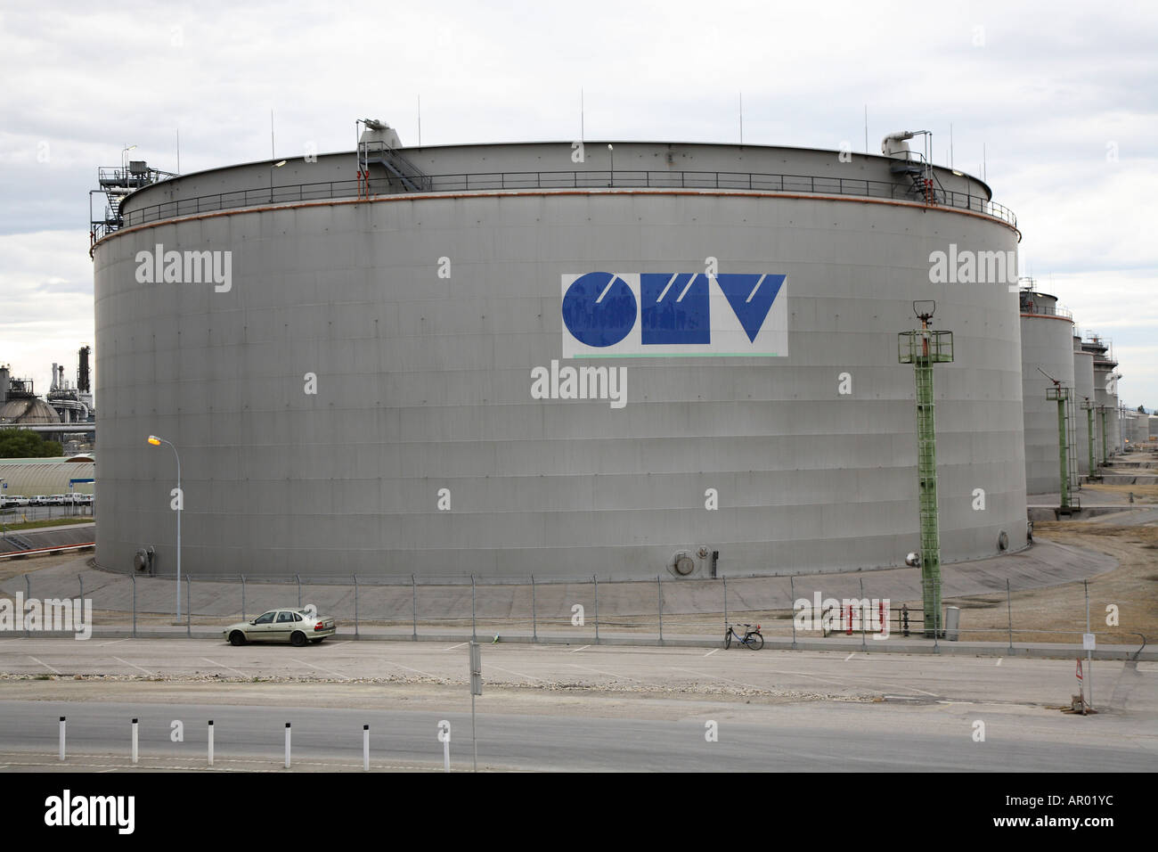 OMV Raffinerie Schwechat, Wien, Österreich Stockfotografie - Alamy