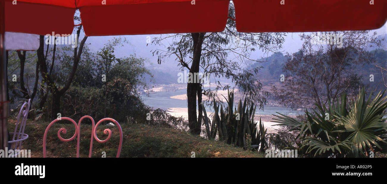 Urlaubsort, Seti River, zwischen Kathmandu und Pokhara, Nepal, Asien Stockfoto