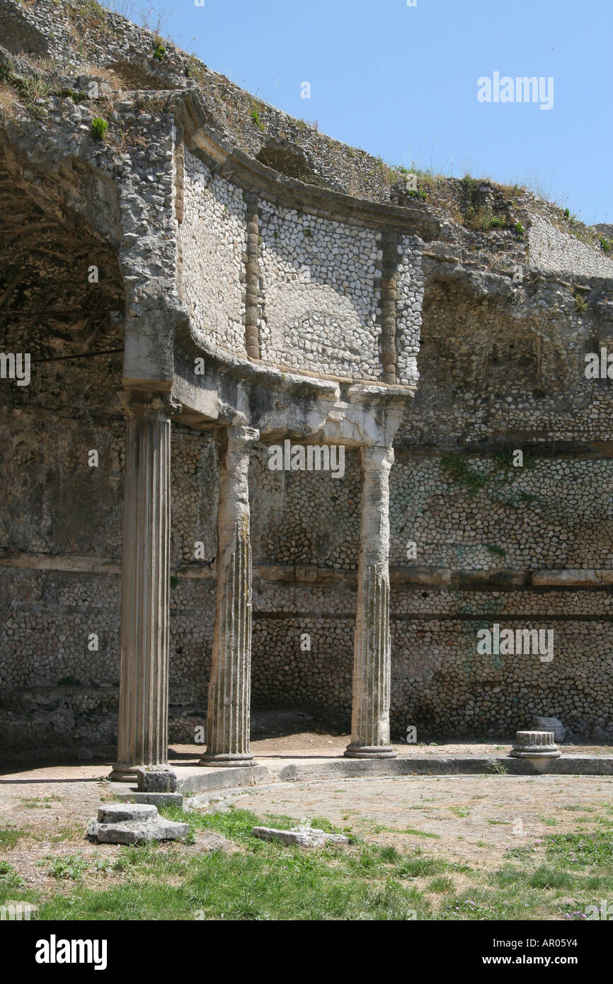 Überreste der Fortuna-Sanctum, Palestrina, Latium, Italien Stockfoto