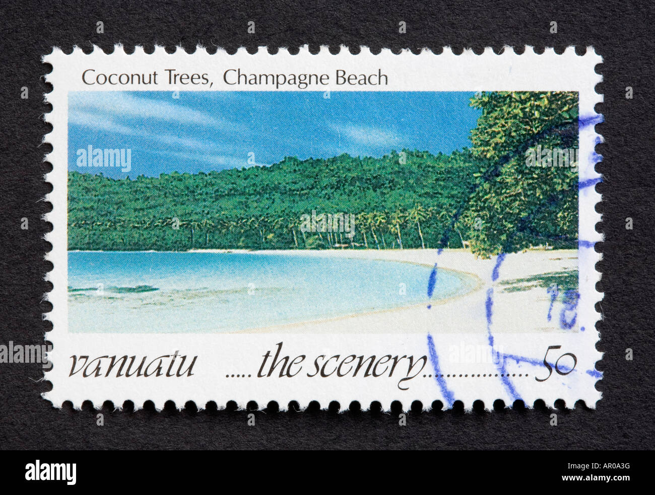 Vanuatu-Briefmarke Stockfoto