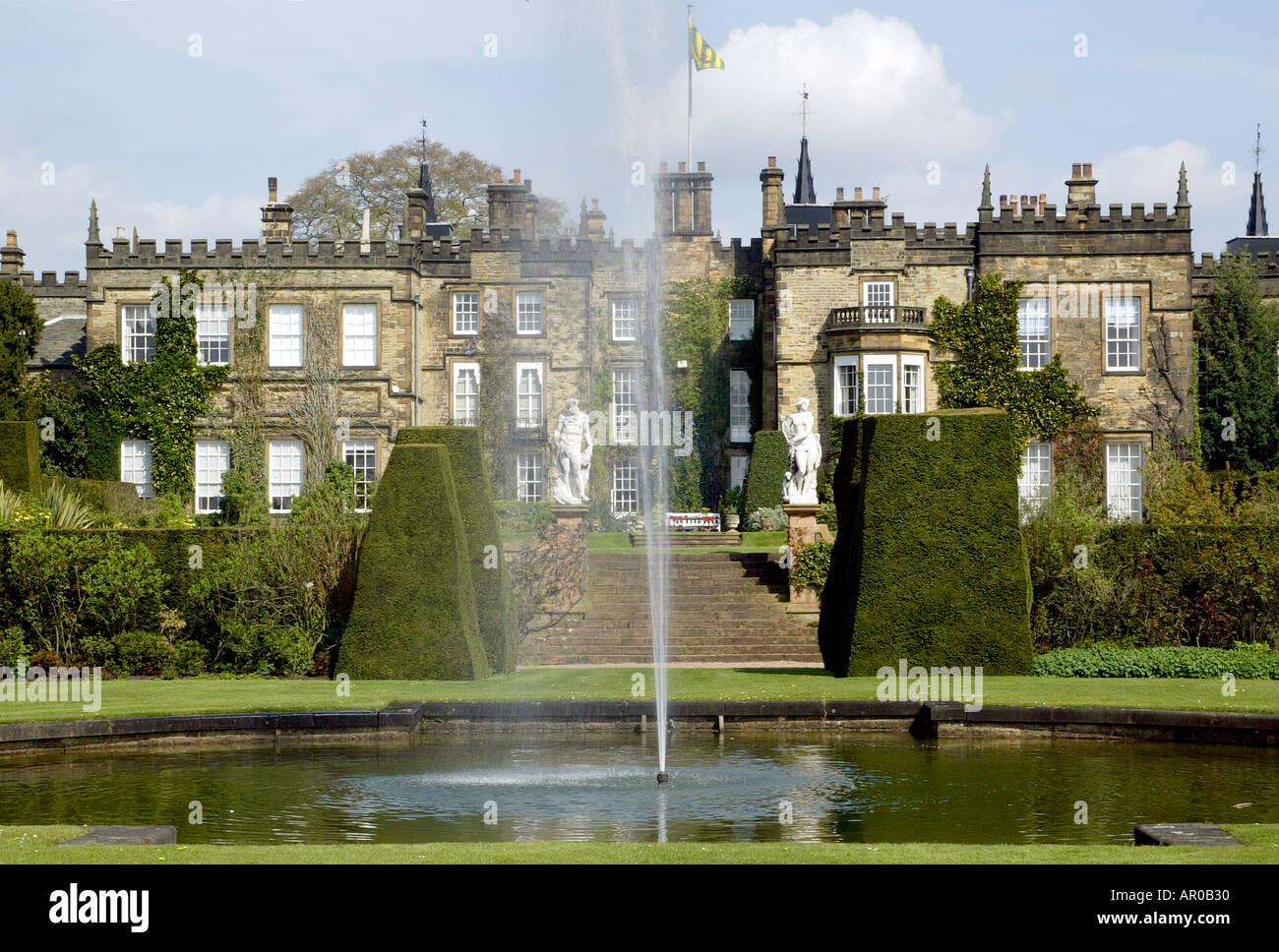 Renishaw Hall Museum Gärten in Derbyshire Stockfoto