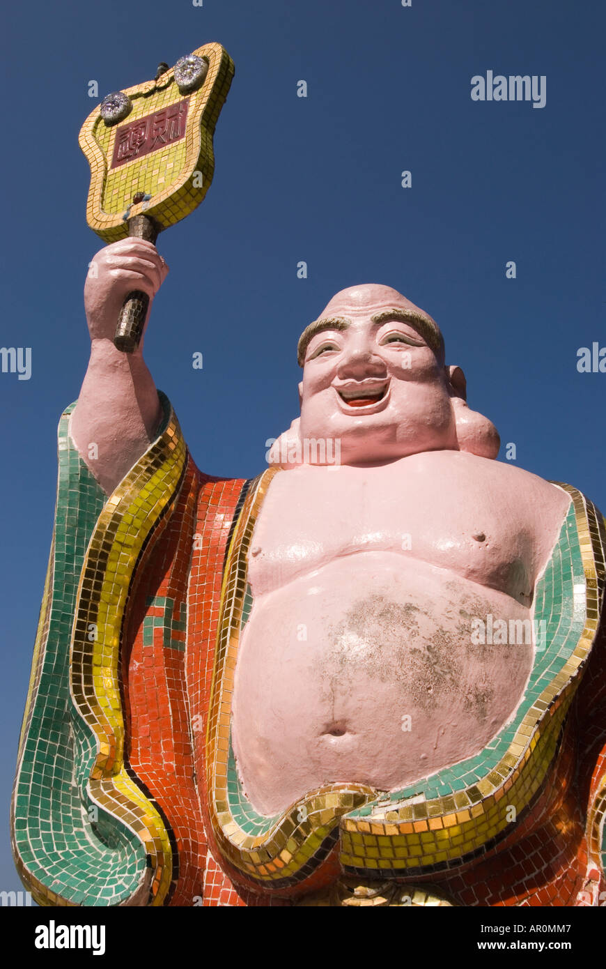 Statue am Tin Hau Tempel Repulse Bay Hong Kong Stockfoto