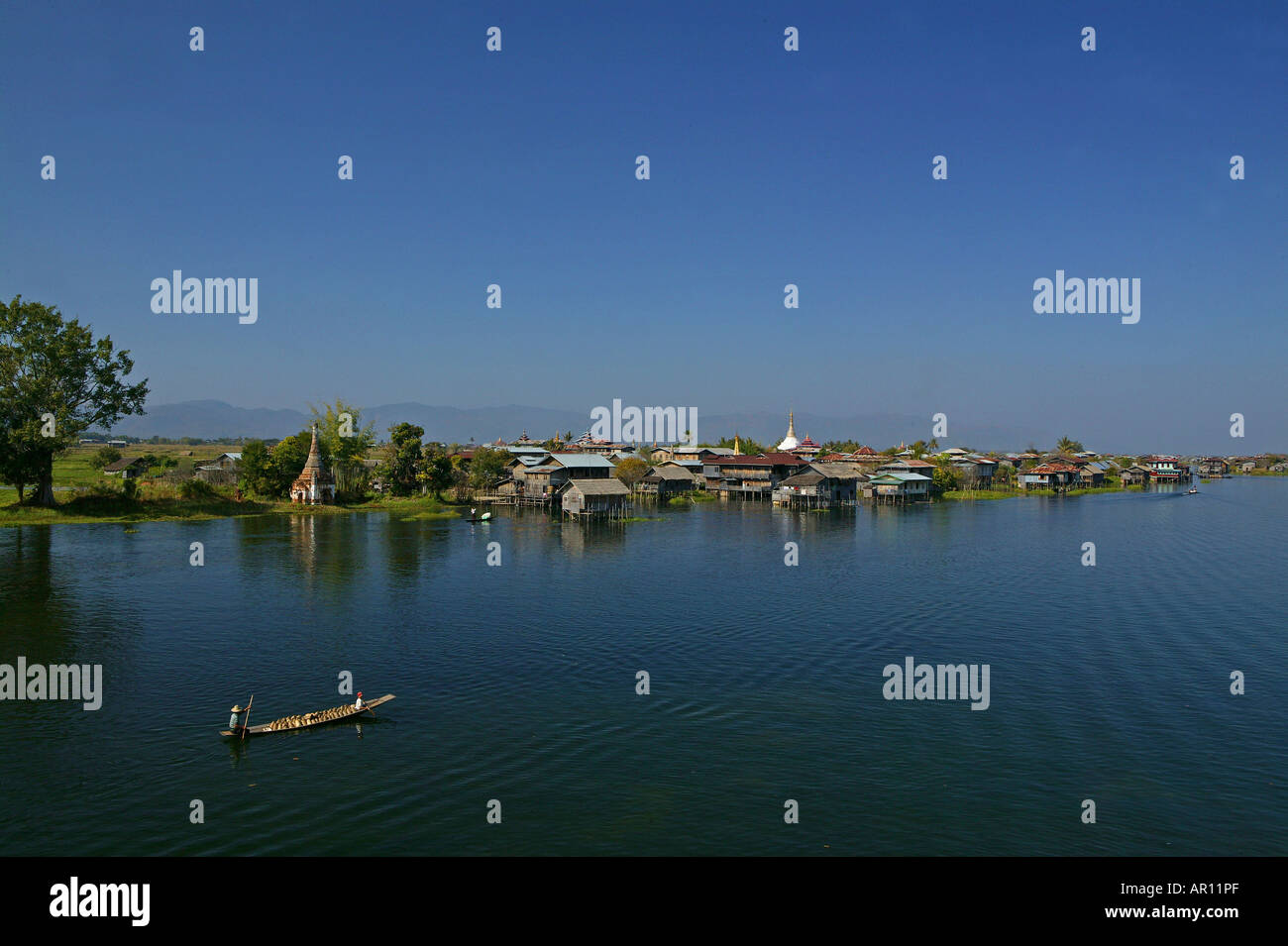 Intha Dorf, Inle-See, Myanmar Stockfoto