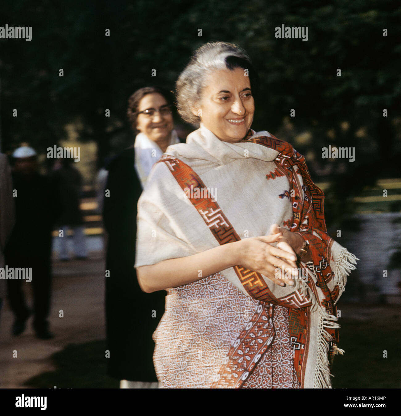 Indira-Gandhi,IndianP.M1966-1977 & 1980-1984.Only womanP.M.Daughter der Nehru.Defeated Pakistan 1971.Lst,re gewählt assasinate1984 Stockfoto