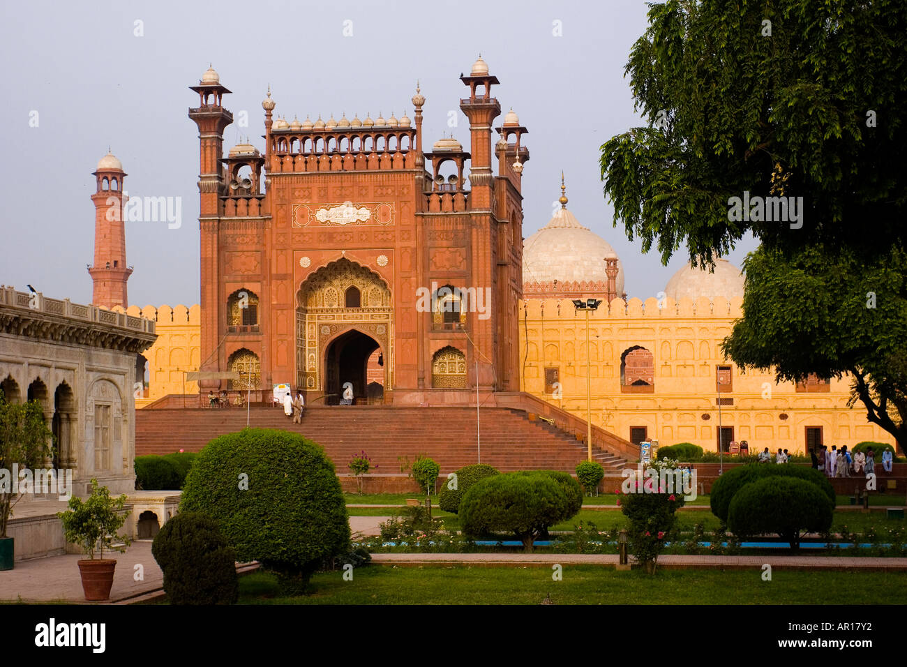 Der Eingang zum Lahore Badshahi Moschee Lahore, Pakistan Stockfoto