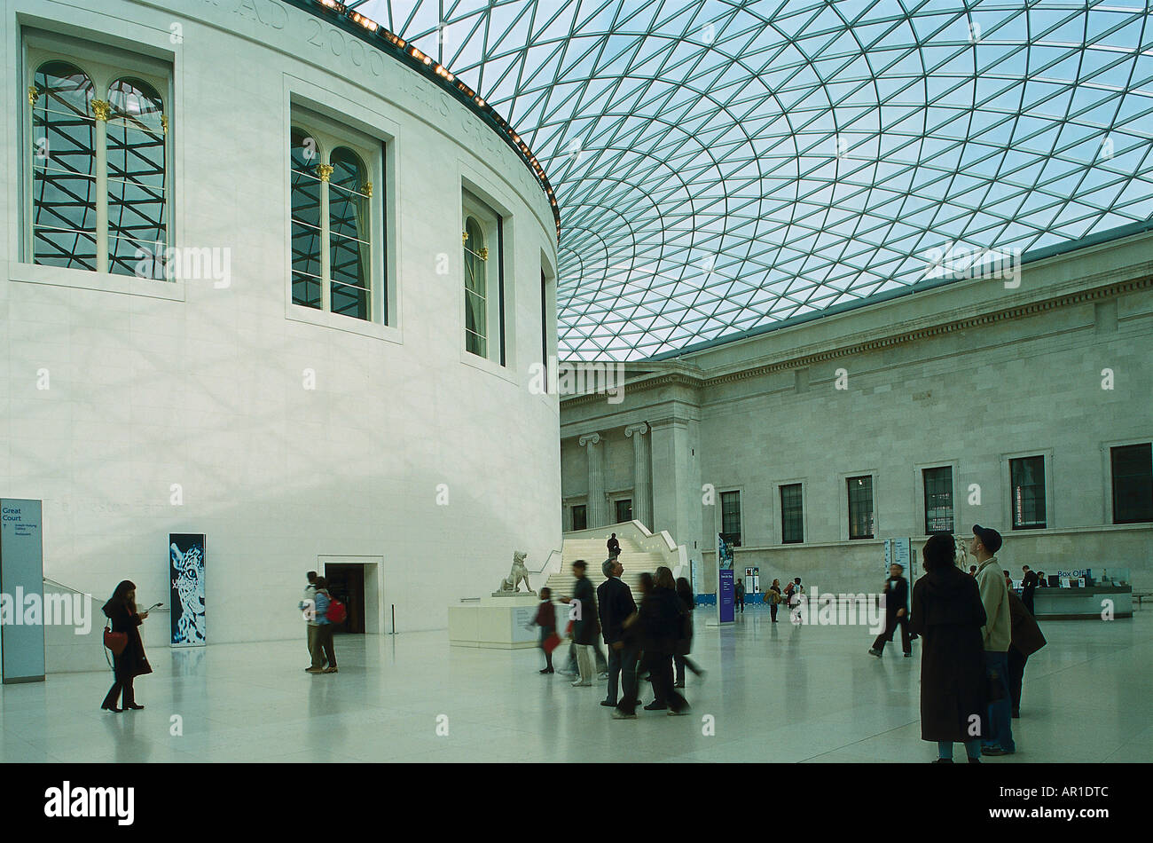 British Museum, Great Court, Architekt Foster + Partners, London, Vereinigtes Königreich Stockfoto