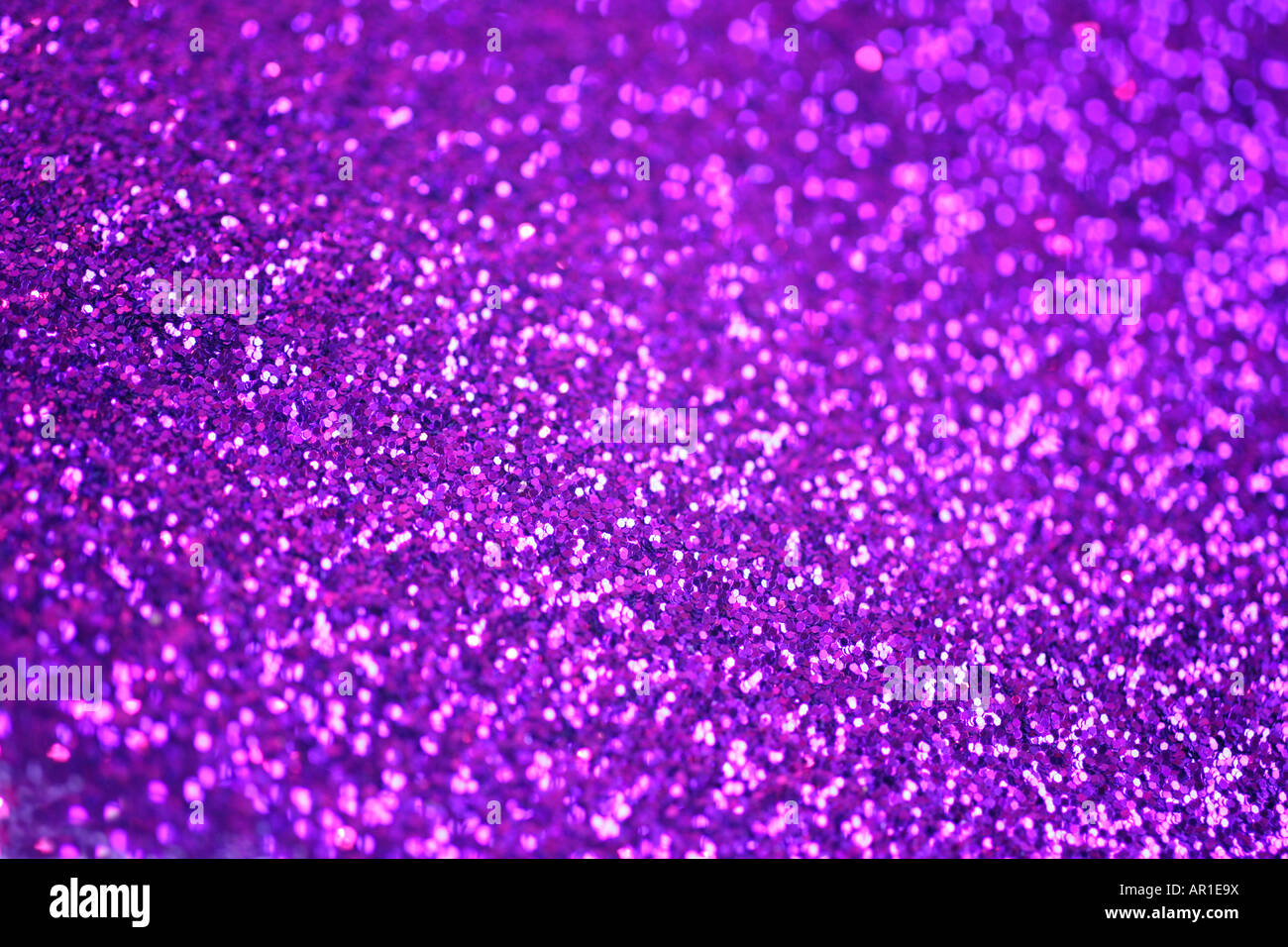 Lila Glitzer Stockfoto