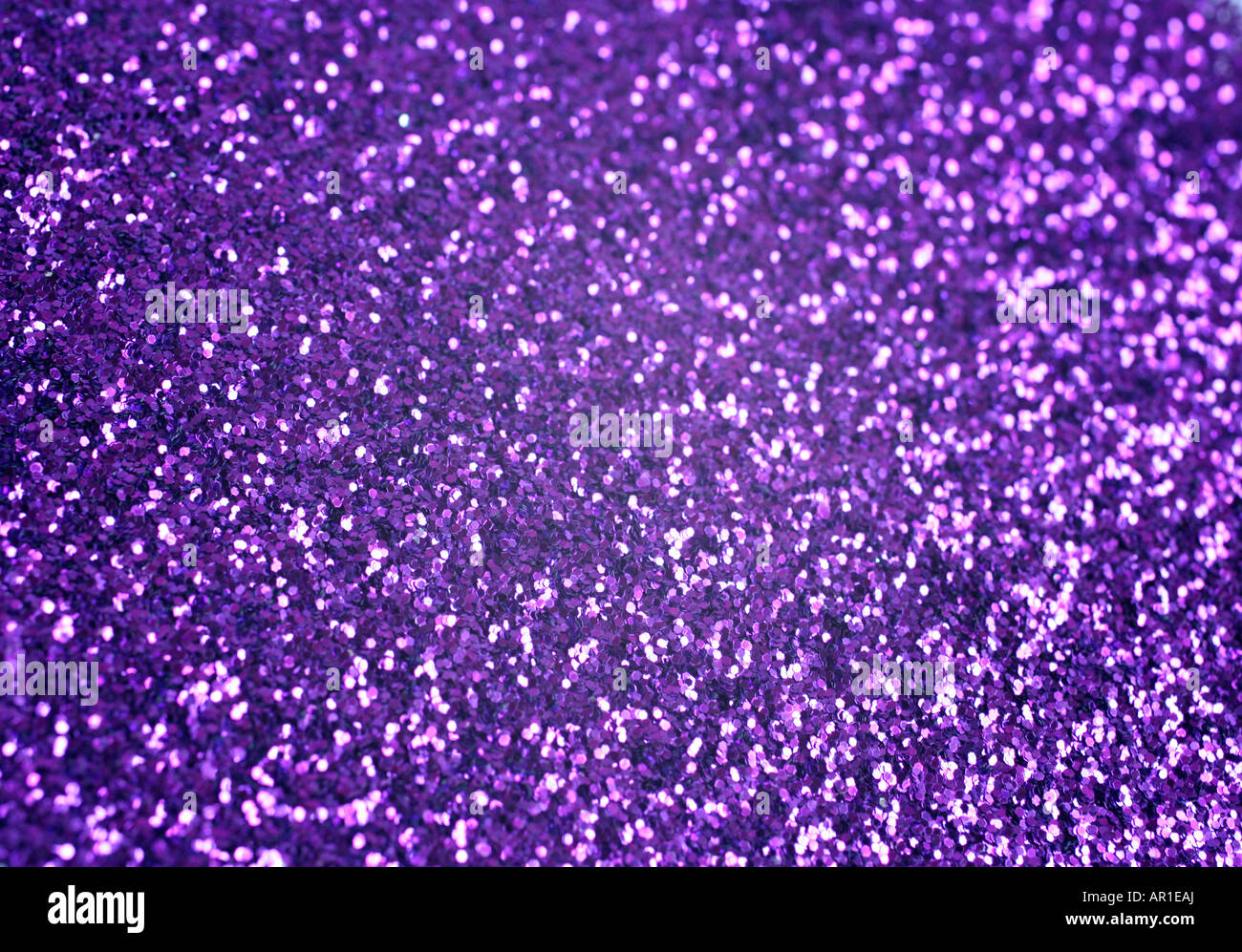 Lila Glitzer Stockfoto