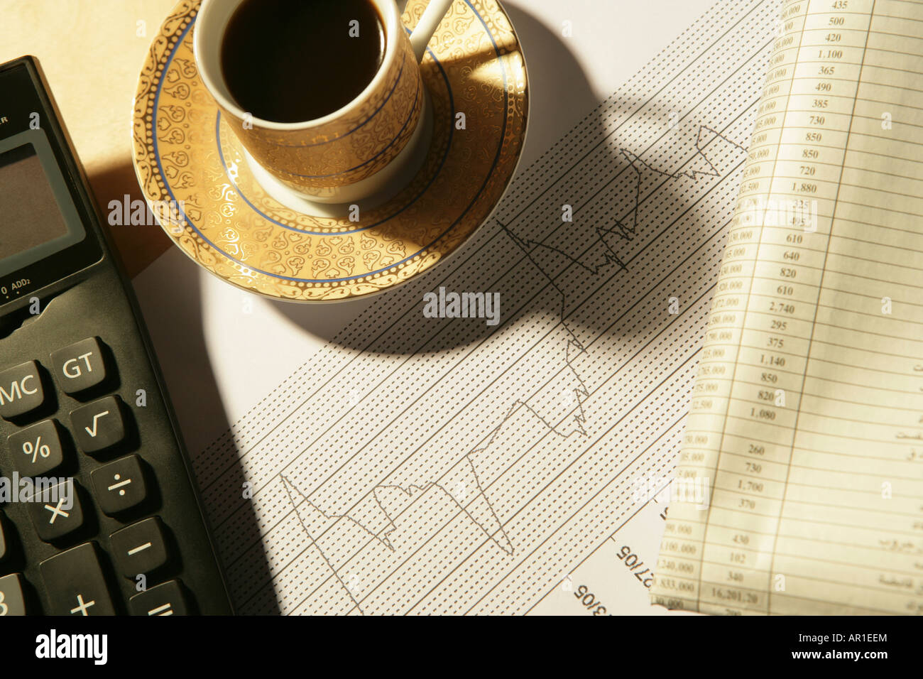 Geschäftsberichte Stockfoto