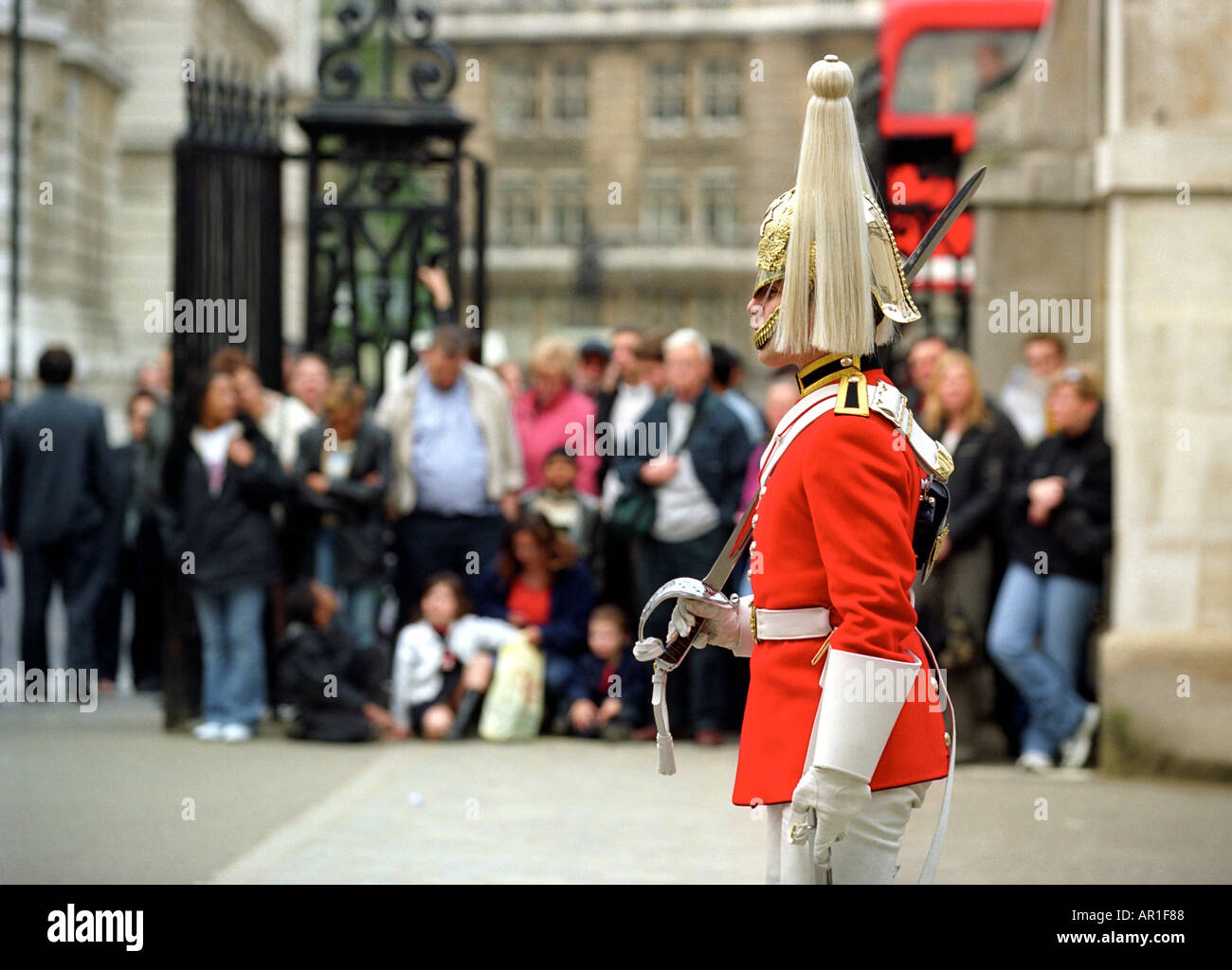 Changing of the Guard auf Horse Guards Parade in London England UK Stockfoto