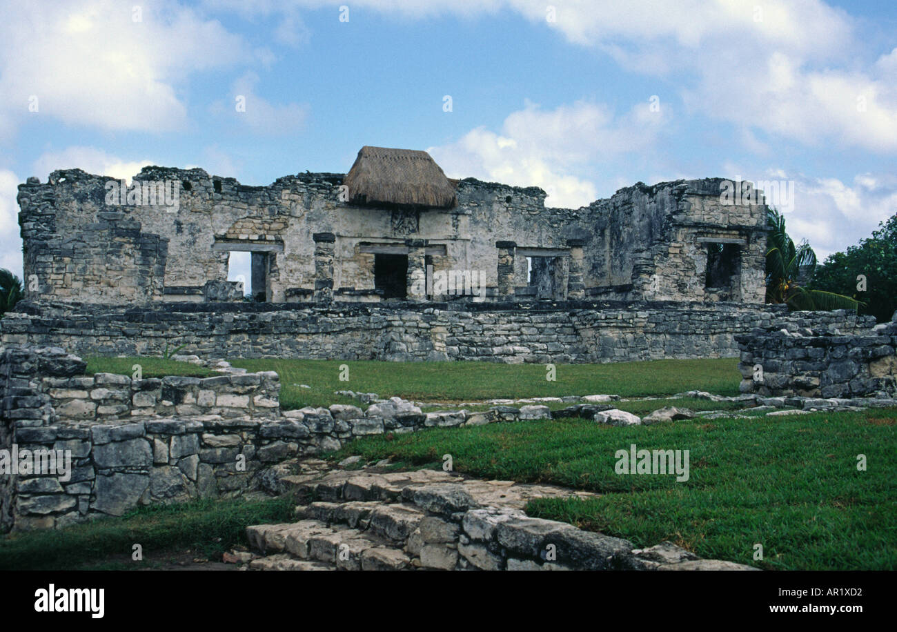 Maya-Stätte von Tulum auf der Halbinsel Yucatan in Mexiko Stockfoto