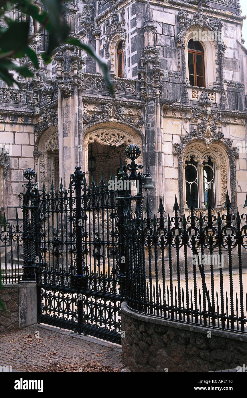 Palast, Quinta da Regaleira Sintra Portugal Stockfoto