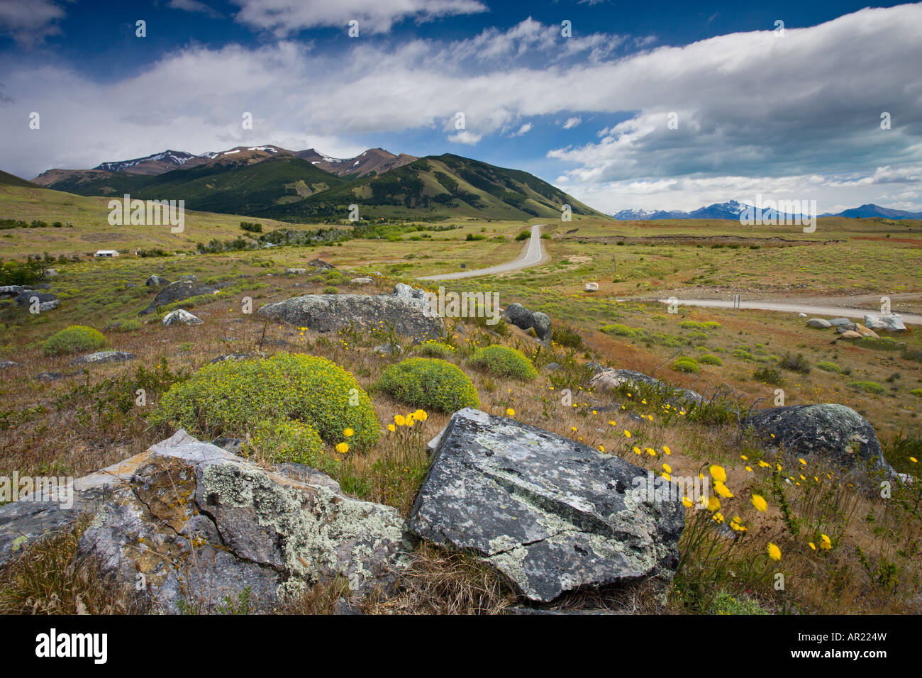 Landschaft in der Nähe von El Calafate in Patagonien, Argentinien Stockfoto
