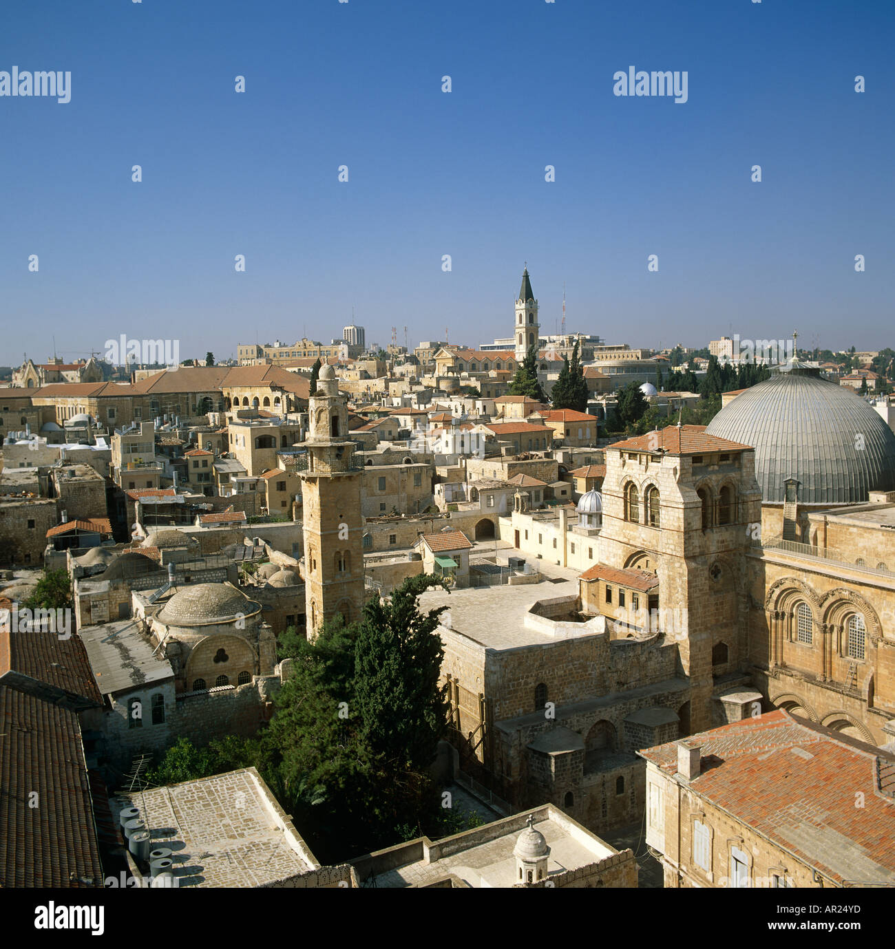 Die Skyline der Altstadt Jerusalem Israel Naher Osten Stockfoto