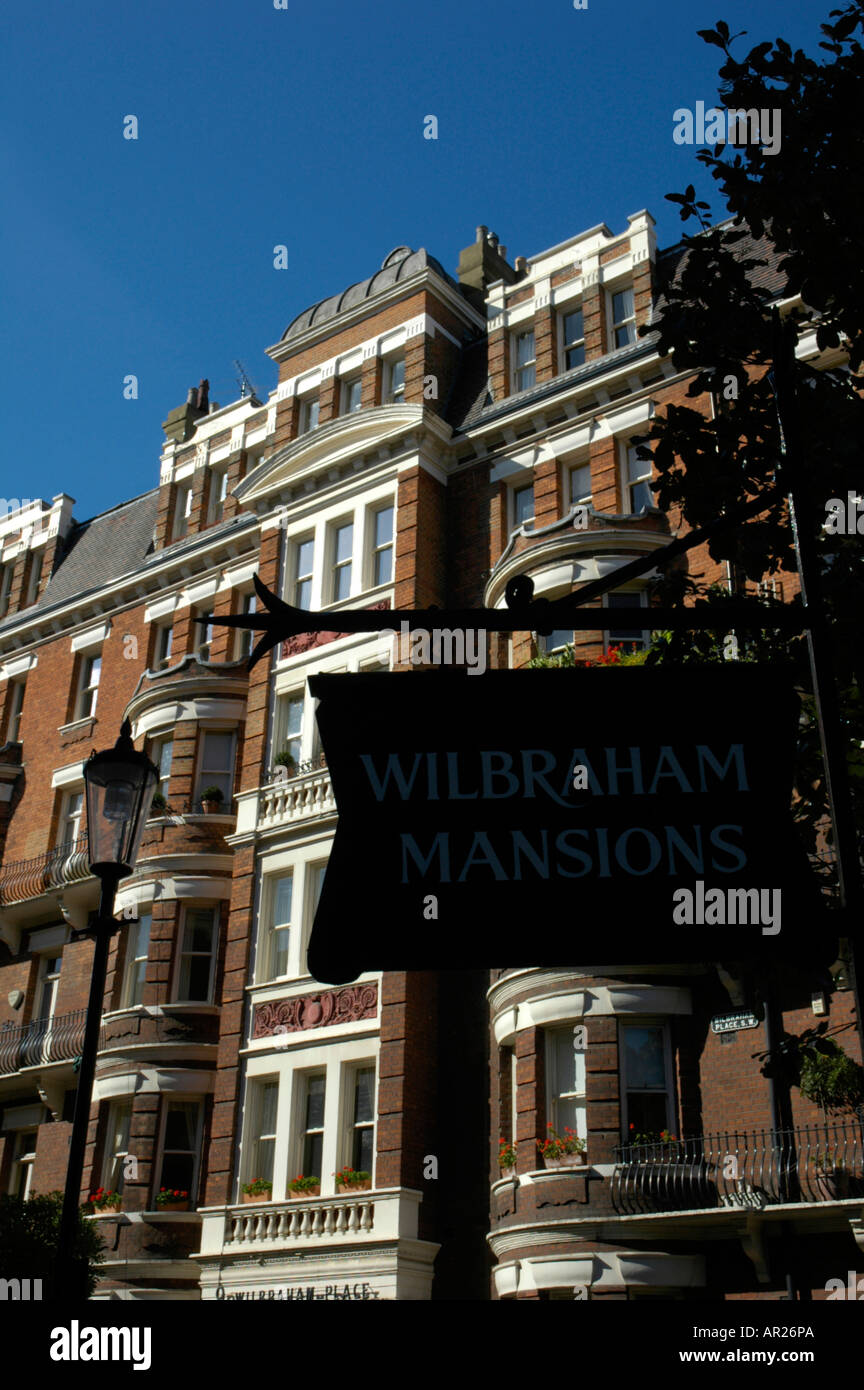 Wilbraham Villen in Belgravia London England Stockfoto