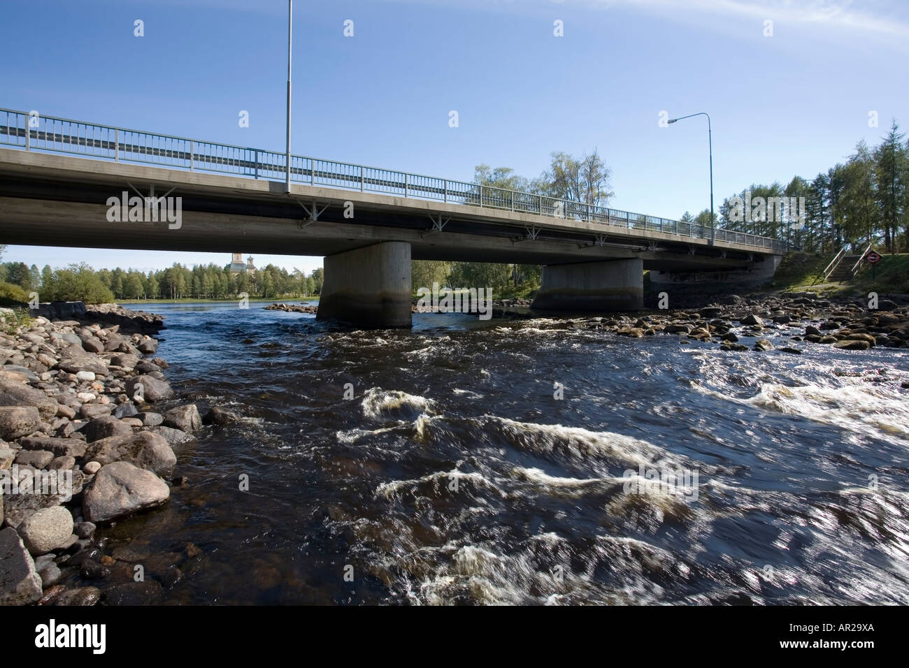 Pajakkakoski-Stromschnellen, Kuhmo, Finnland Stockfoto