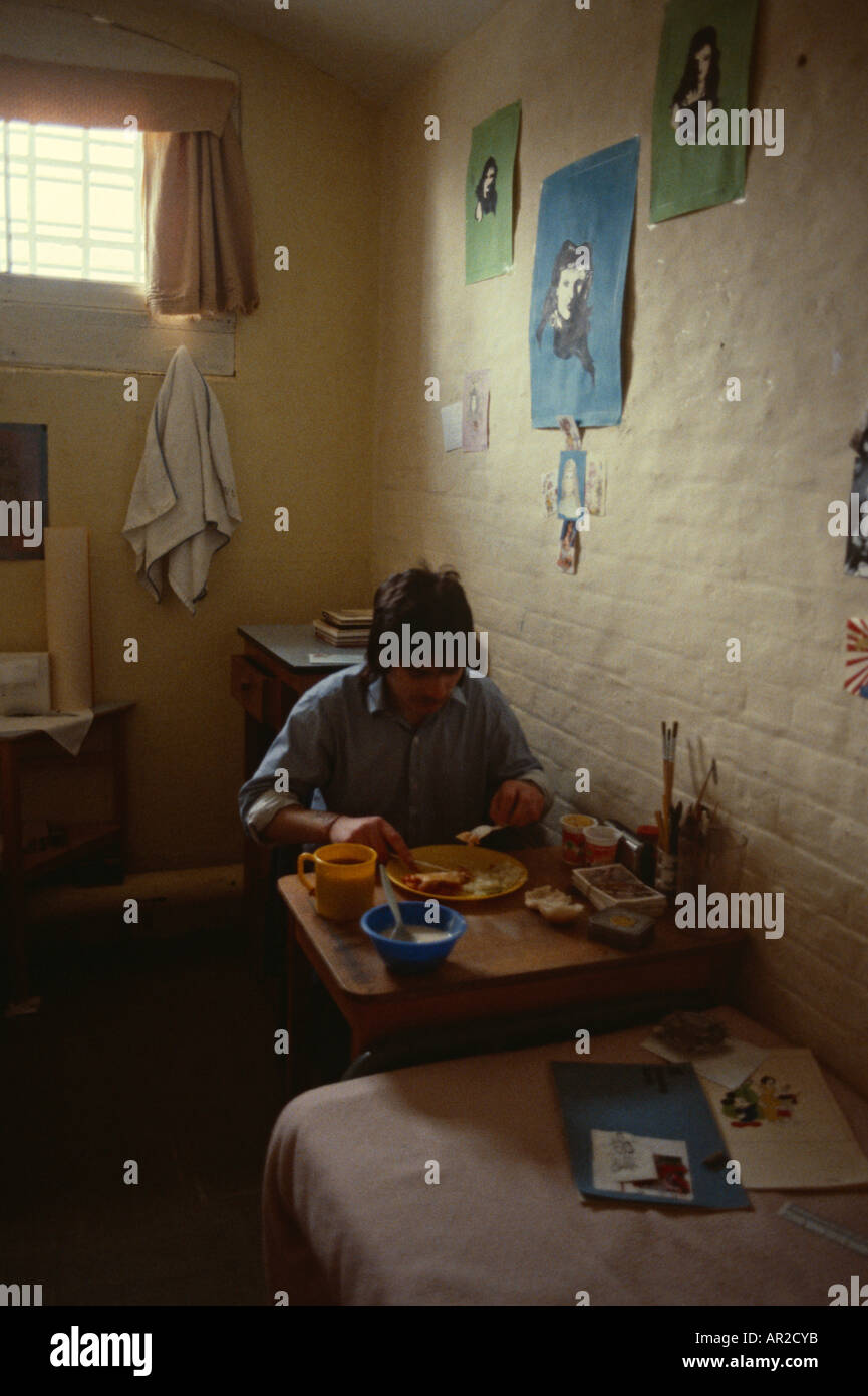 Gefangenen in seiner Zelle, Wormwood Scrubs Stockfoto
